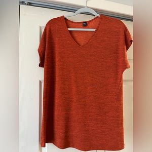 burnt orange T-shirt